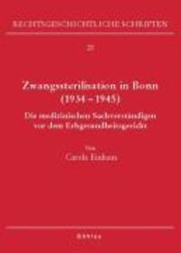 Cover: 9783412290054 | Zwangssterilisation in Bonn (1934-1945) | Carola Einhaus | Buch | 2006