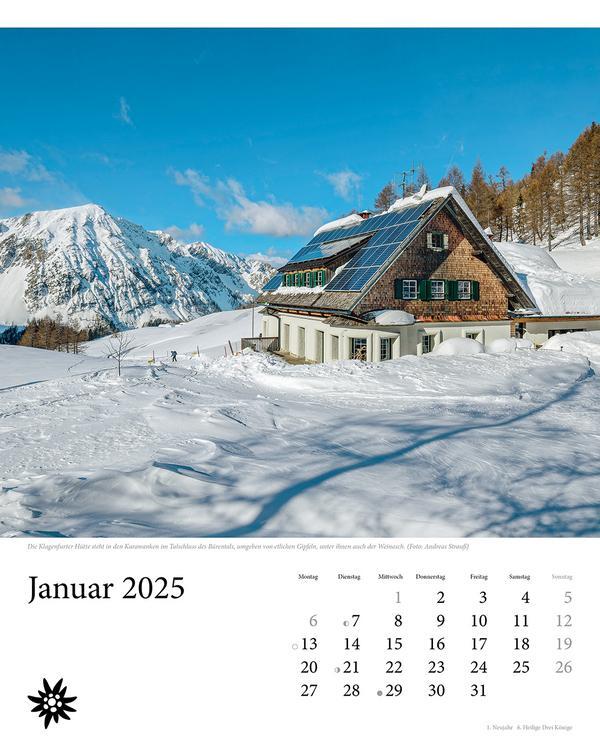 Bild: 9783731876120 | Hütten unserer Alpen 2025 | Verlag Korsch | Kalender | Spiralbindung