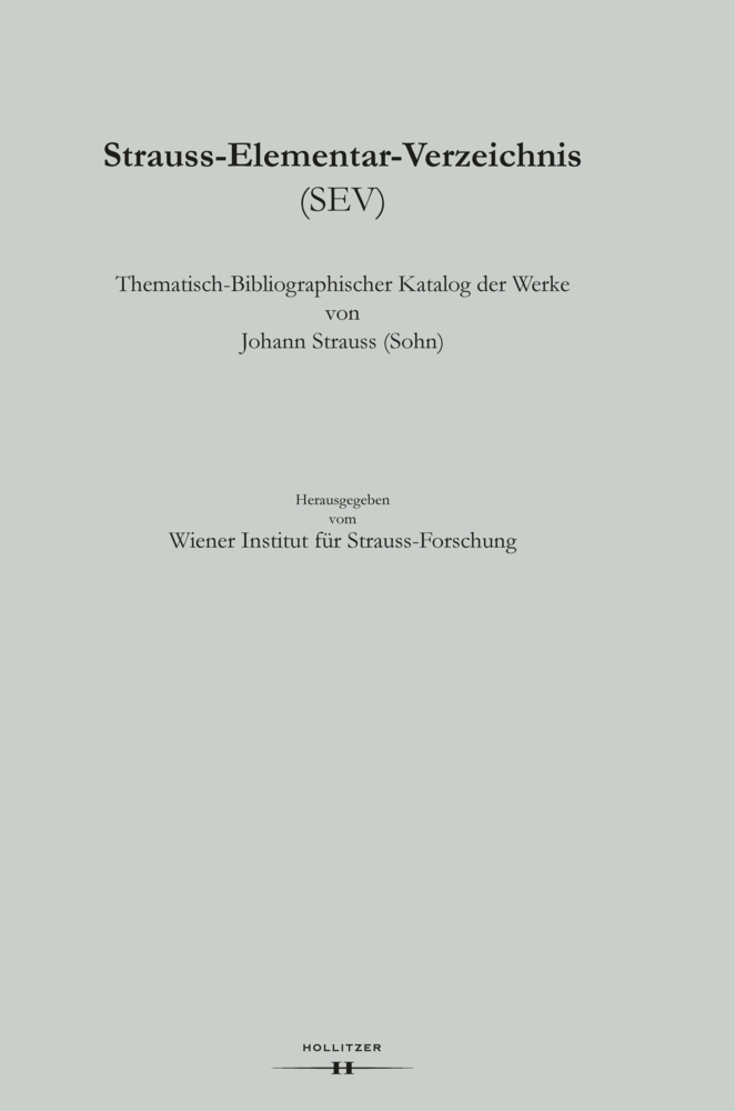 Cover: 9783990124536 | Strauss-Elementar-Verzeichnis 9 | Strauss-Forschung | Buch | 204 S.