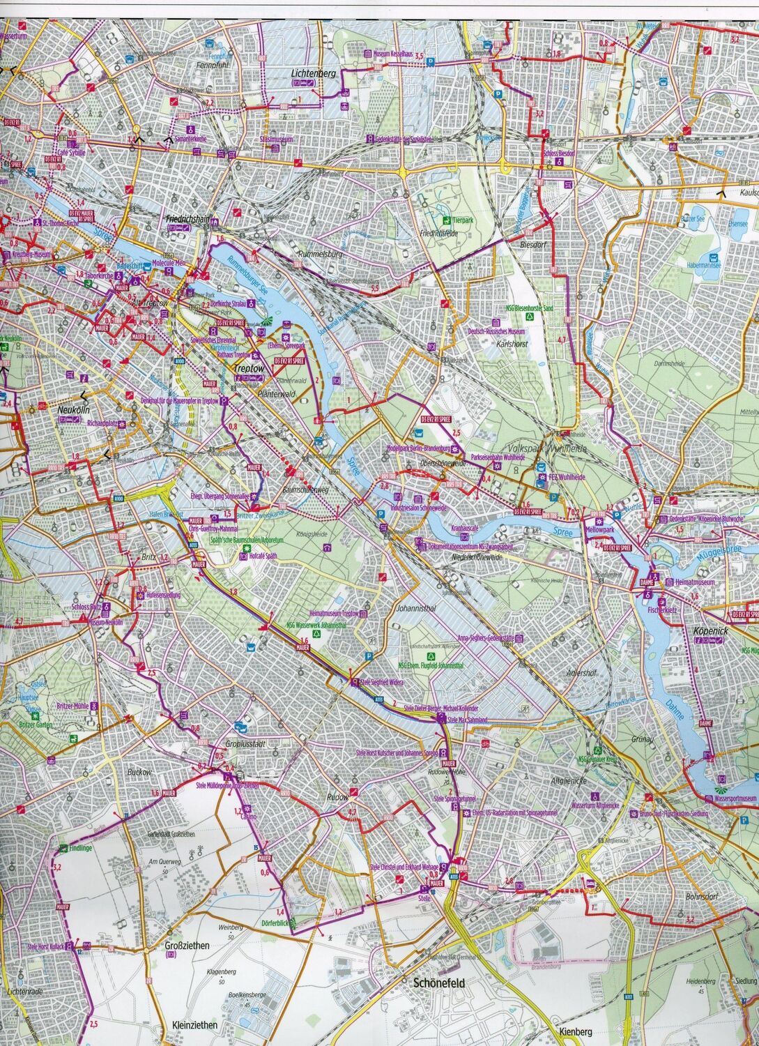 Bild: 9783850009492 | Radwanderkarte Berlin Südost 1:60.000 (RW-B04) | Esterbauer Verlag