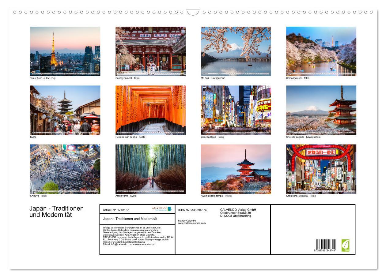 Bild: 9783383948749 | Japan - Traditionen und Modernität (Wandkalender 2025 DIN A2 quer),...