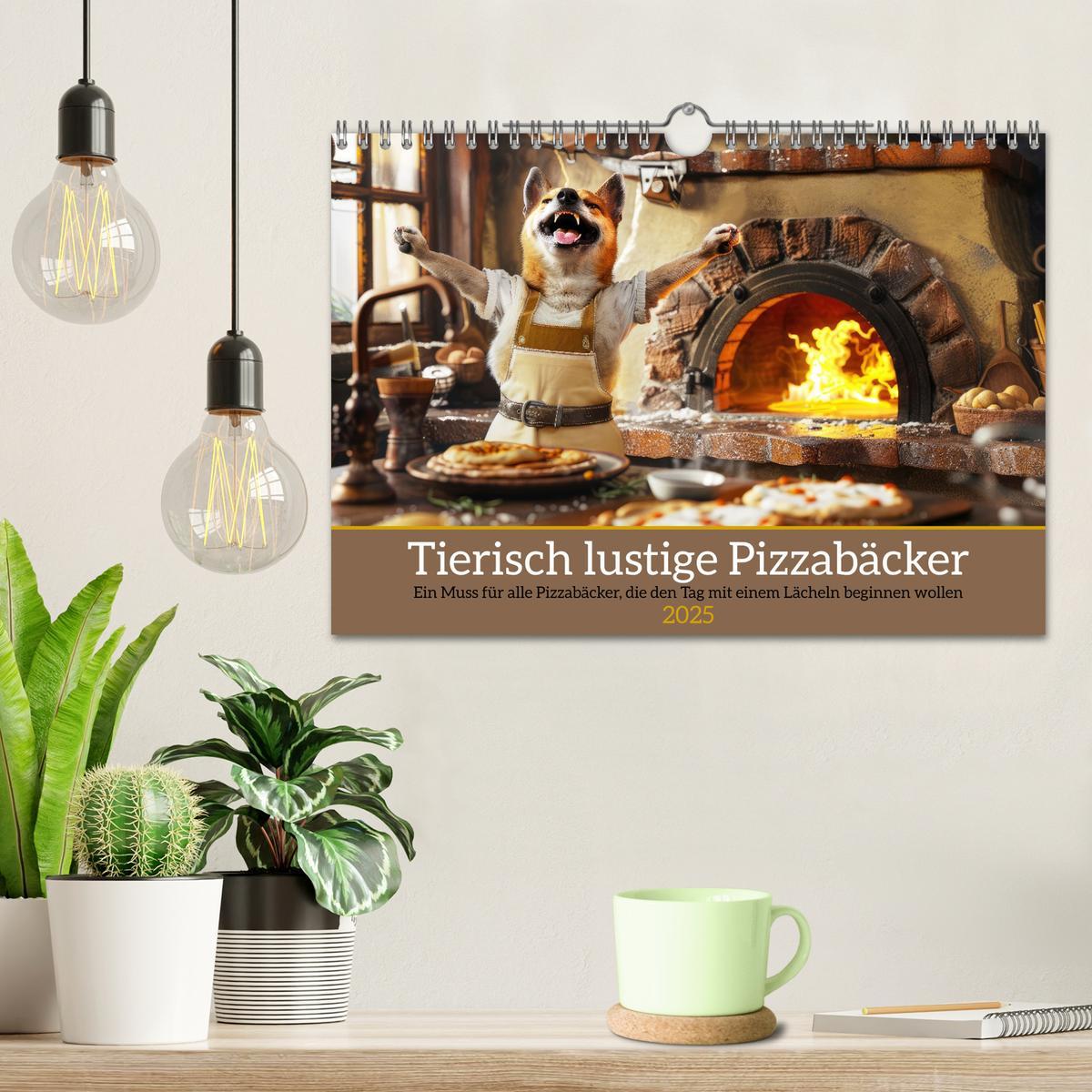 Bild: 9783457174210 | Tierisch lustige Pizzabäcker (Wandkalender 2025 DIN A4 quer),...