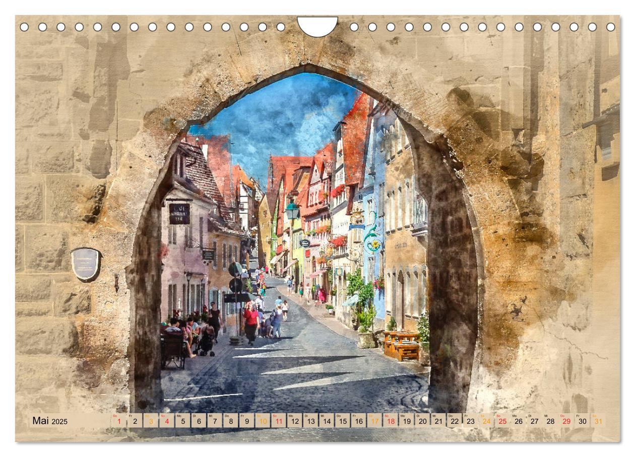 Bild: 9783435410132 | Romantische Städte - Rothenburg ob der Tauber (Wandkalender 2025...