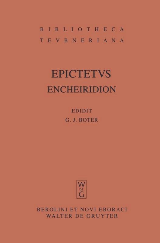 Cover: 9783110195033 | Encheiridion | Epictetus | Buch | XXXVI | Griechisch (bis 1453) | 2007