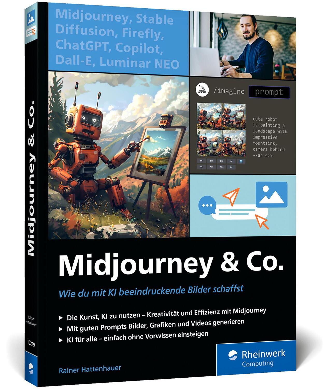 Cover: 9783367102495 | Midjourney u. Co. | Rainer Hattenhauer | Taschenbuch | 300 S. | 2024