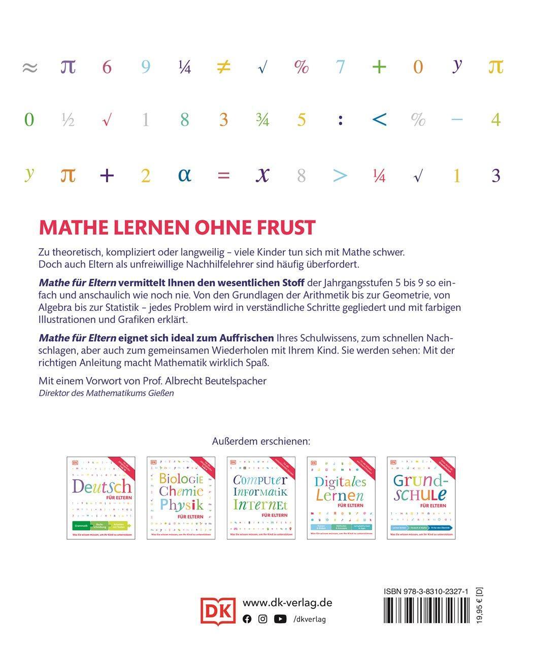 Rückseite: 9783831023271 | Mathe für Eltern | Was Sie wissen müssen, um Ihr Kind zu unterstützen