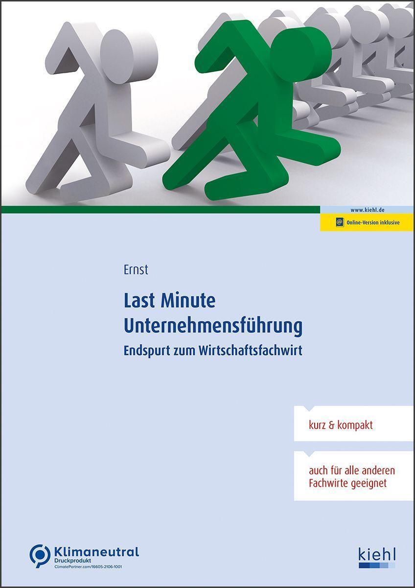 Cover: 9783470110417 | Last Minute Unternehmensführung | Endspurt zum Wirtschaftsfachwirt