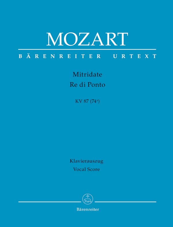 Cover: 9790006507092 | Mitridate, Re di Ponto KV 87 | Wolfgang A Mozart | Buch | Deutsch