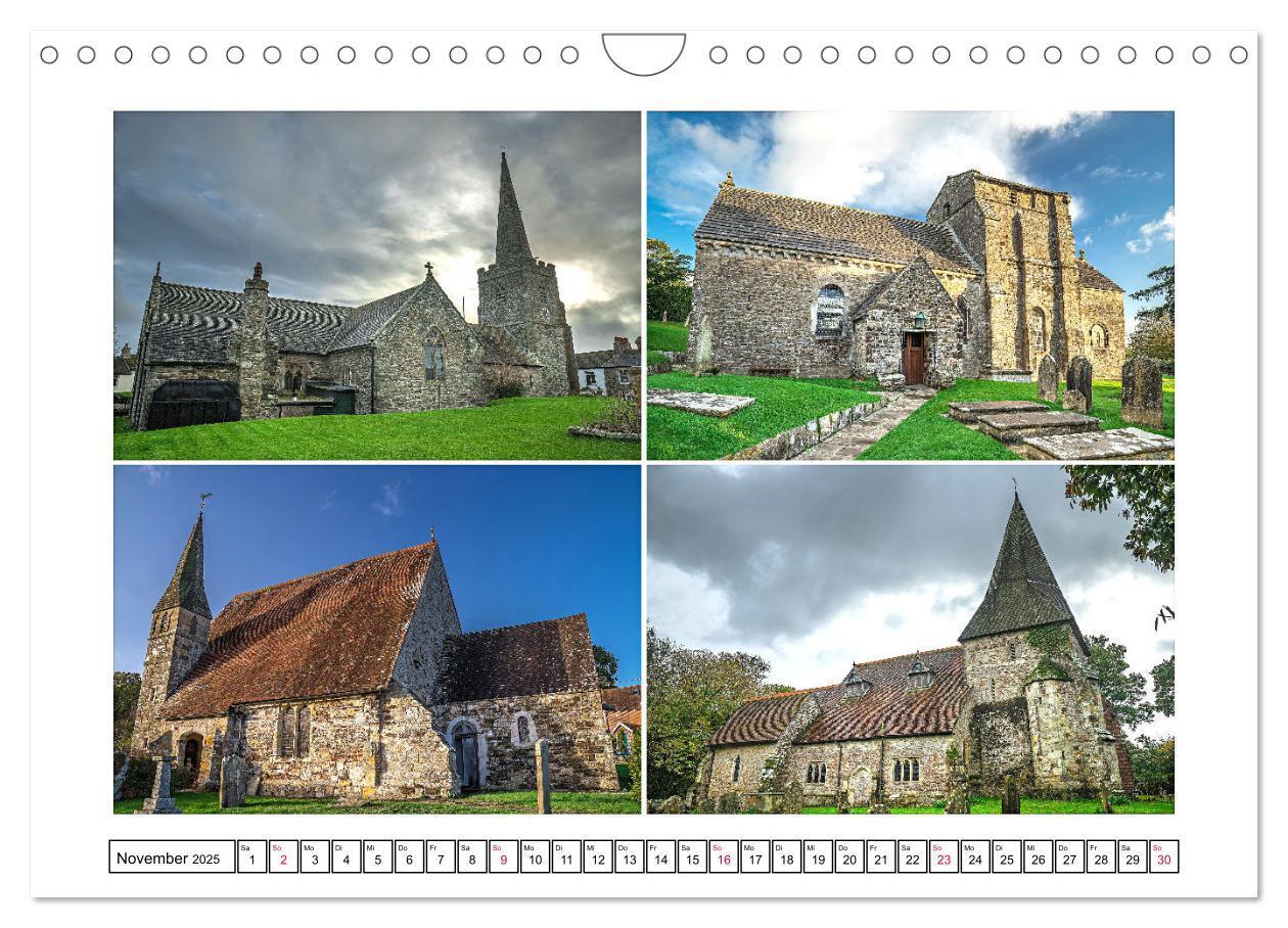 Bild: 9783383762291 | Trutzig und Wehrhaft - Englands Kirchen (Wandkalender 2025 DIN A4...