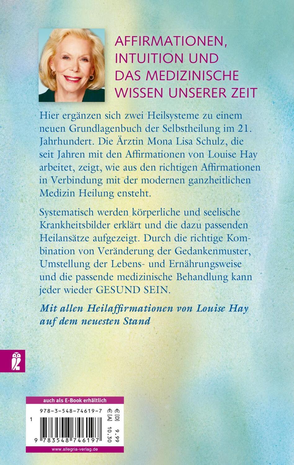 Rückseite: 9783548746197 | Gesund Sein | Das neue Programm zur Selbstheilung | Louise Hay (u. a.)