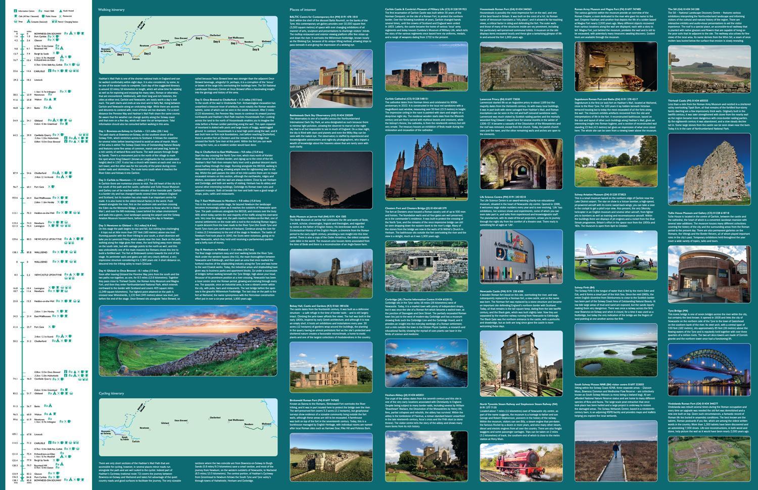 Bild: 9780008602987 | Hadrian's Wall Path National Trail Map | Collins Maps | (Land-)Karte