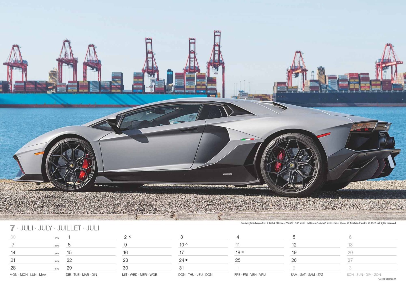 Bild: 4002725994332 | N NEUMANNVERLAGE - Sports Cars 2025 Wandkalender, 45x48cm, Kalender...