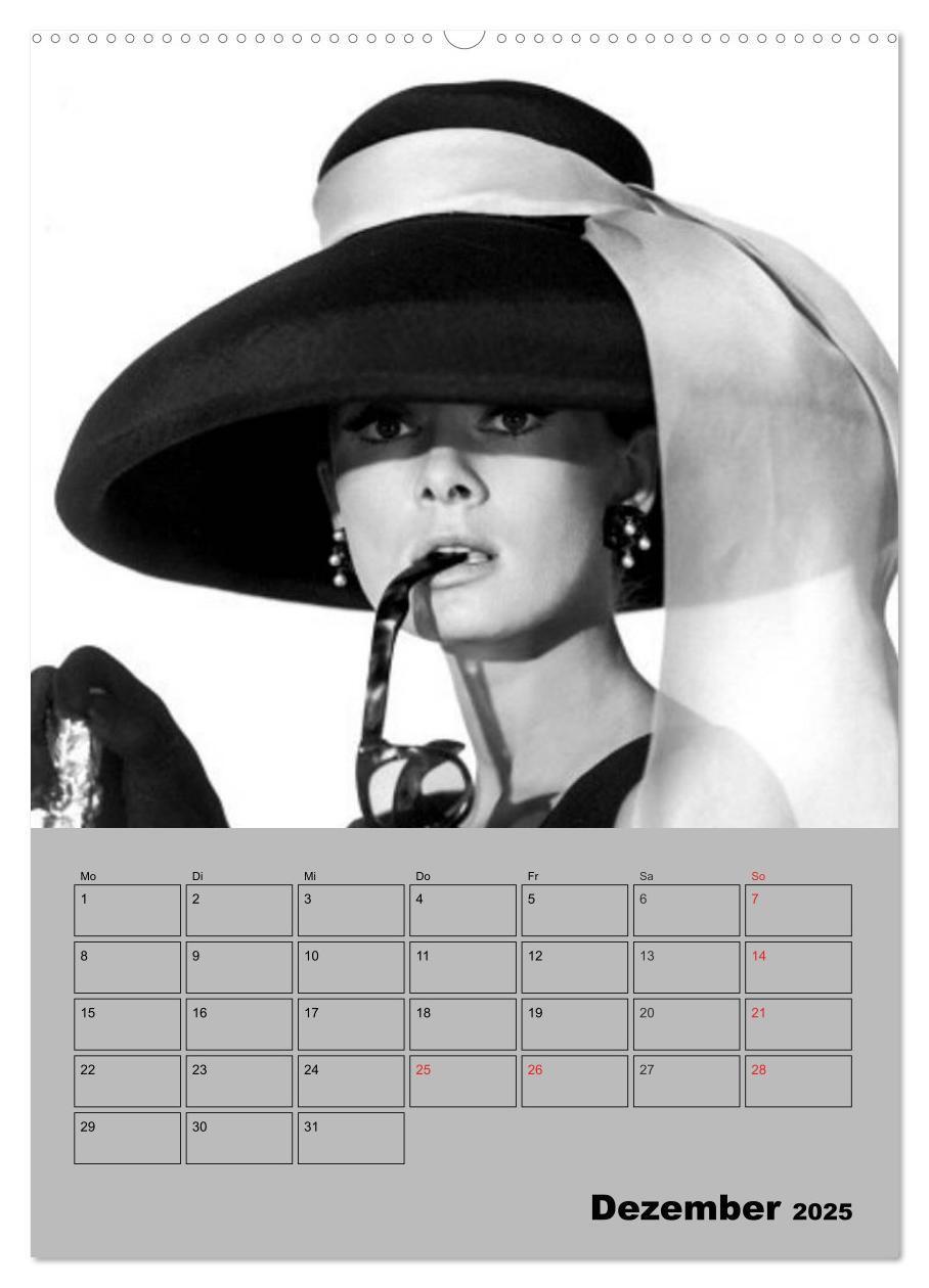 Bild: 9783457007112 | Hollywood-Diva. Audrey Hepburn (hochwertiger Premium Wandkalender...