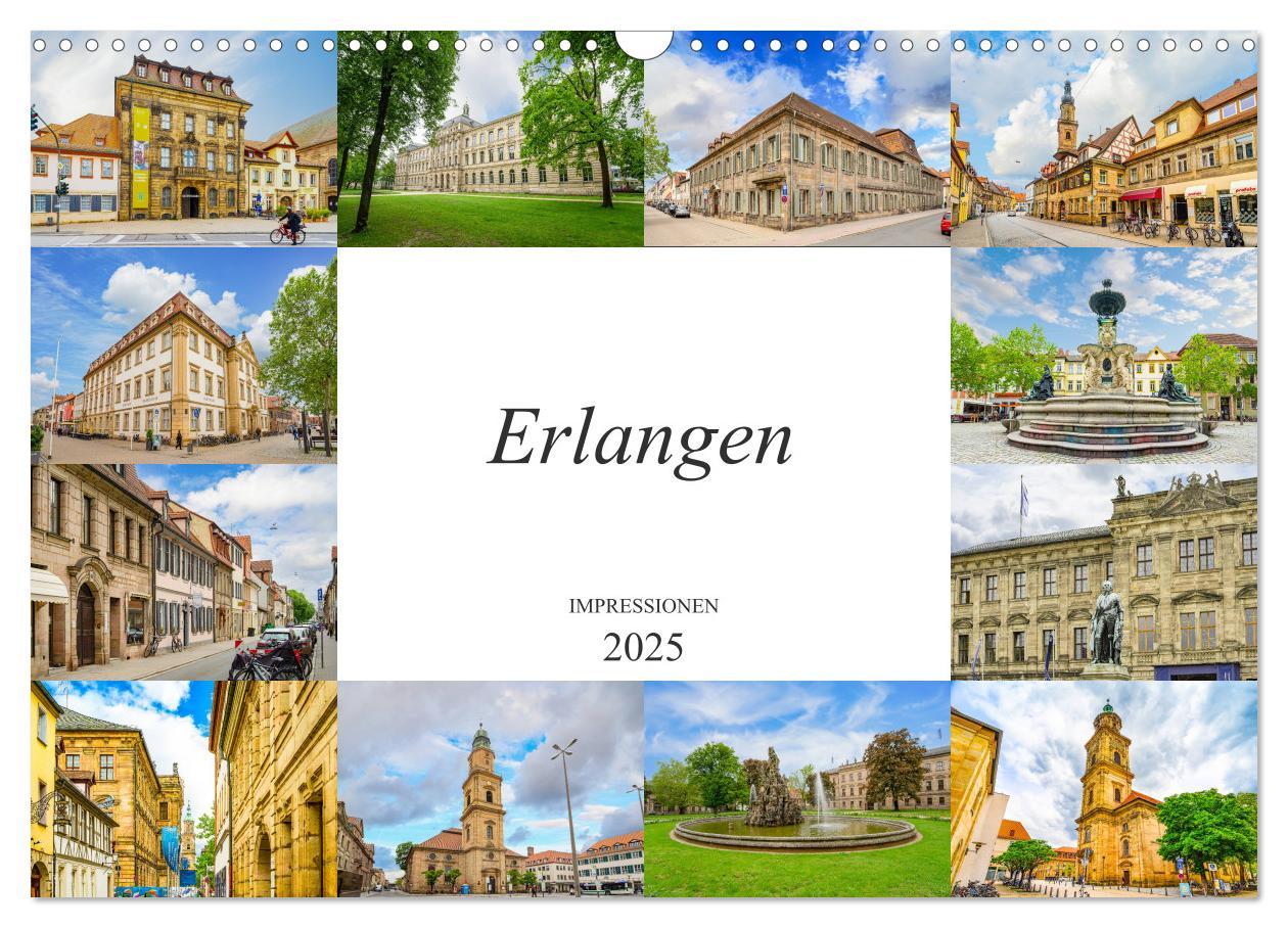 Cover: 9783435227327 | Erlangen Impressionen (Wandkalender 2025 DIN A3 quer), CALVENDO...