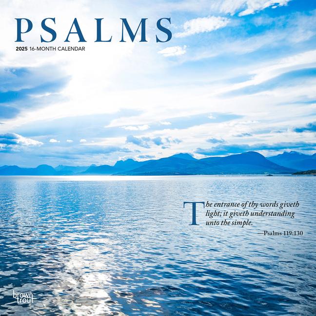 Cover: 9781975477554 | Psalms 2025 12 X 24 Inch Monthly Square Wall Calendar Plastic-Free