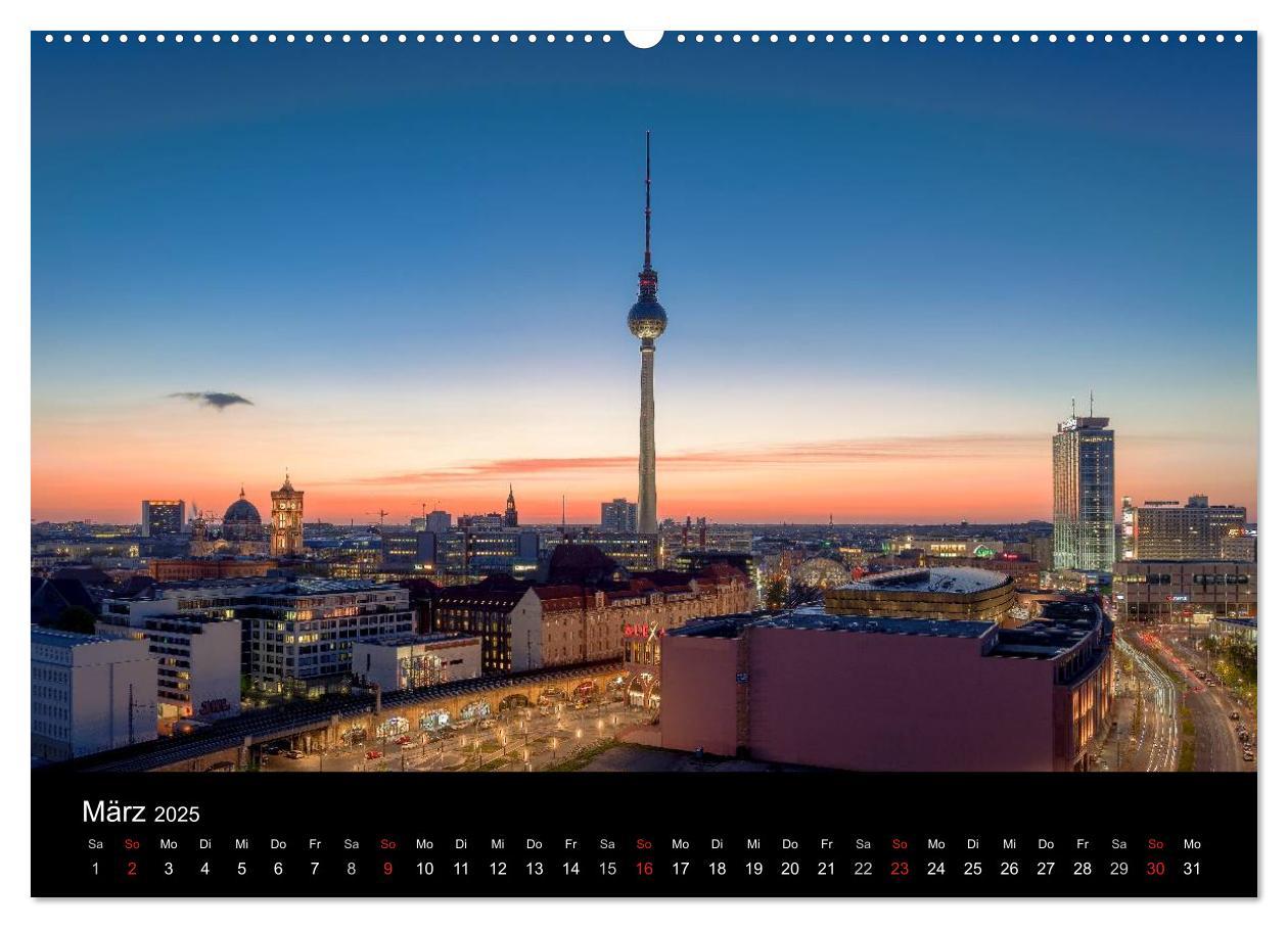 Bild: 9783435606085 | Die Blaue Stunde in Berlin (Wandkalender 2025 DIN A2 quer),...