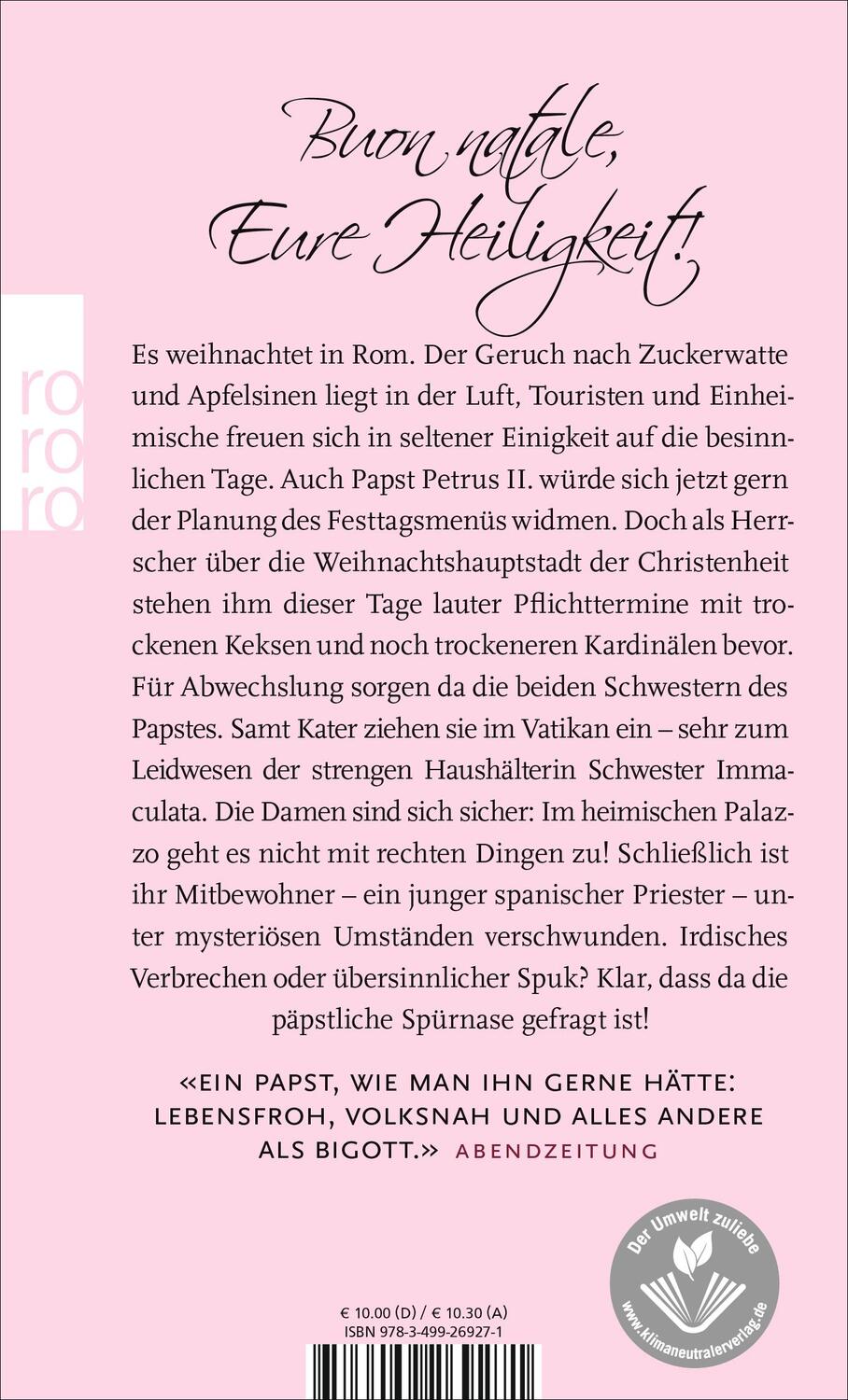 Rückseite: 9783499269271 | Hosianna! | Ein Papst-Krimi | Johanna Alba (u. a.) | Taschenbuch