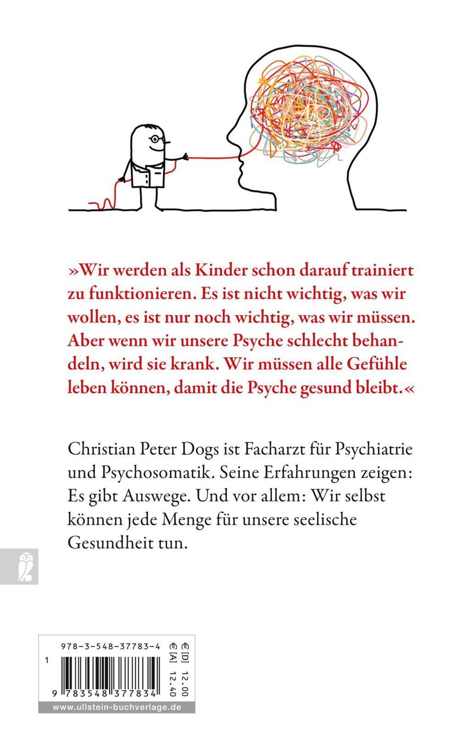 Rückseite: 9783548377834 | Gefühle sind keine Krankheit | Christian Peter Dogs (u. a.) | Buch