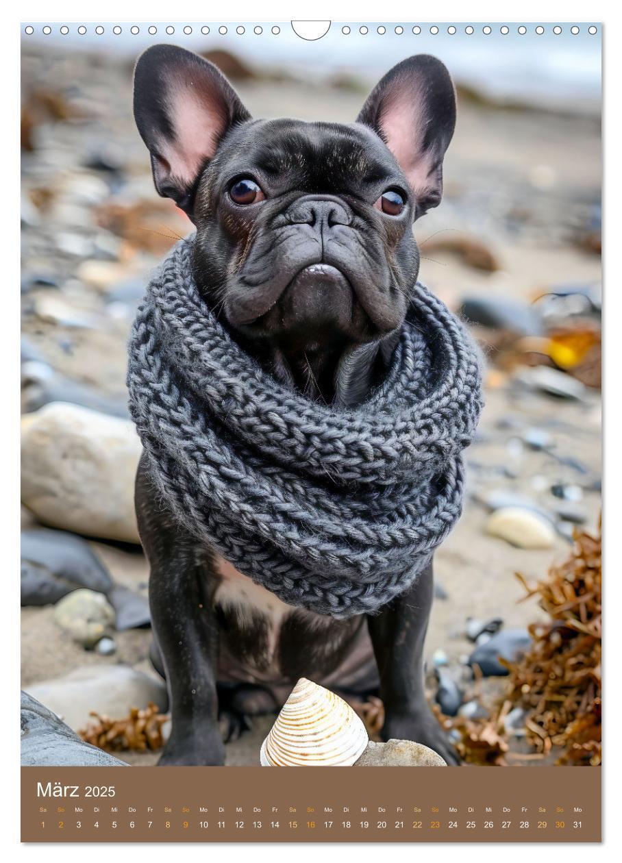 Bild: 9783383770487 | Frenchie Couture - Französische Bulldoggen in Strick-Chic...