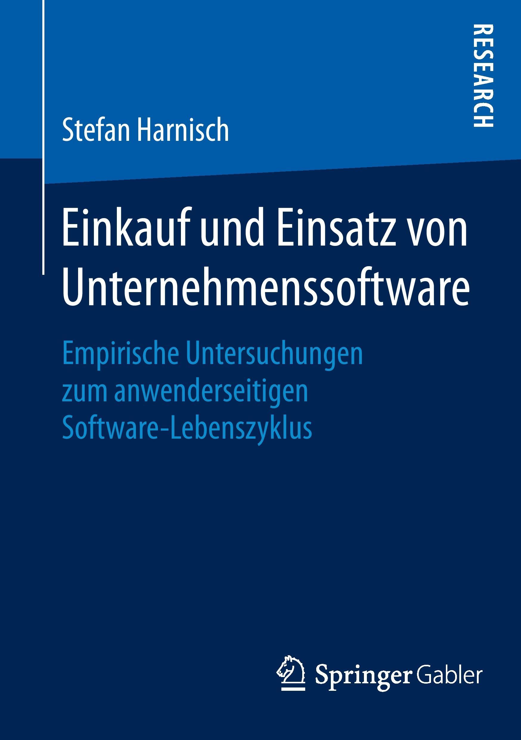 Cover: 9783658093488 | Einkauf und Einsatz von Unternehmenssoftware | Stefan Harnisch | Buch