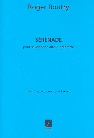 Cover: 9790048001978 | Serenade pour saxophone alto et orchestre pour saxophone alto et piano