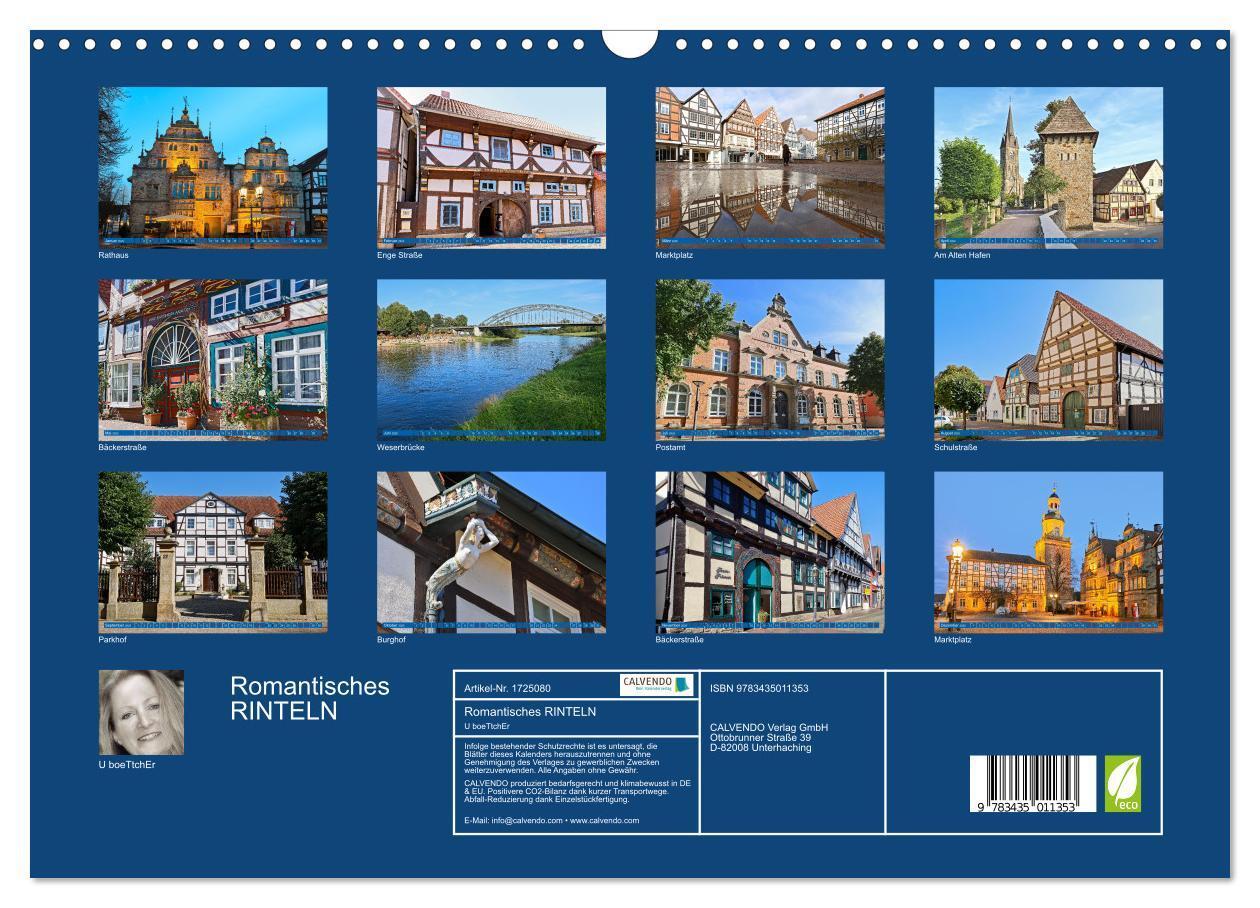 Bild: 9783435011353 | Romantisches RINTELN (Wandkalender 2025 DIN A3 quer), CALVENDO...