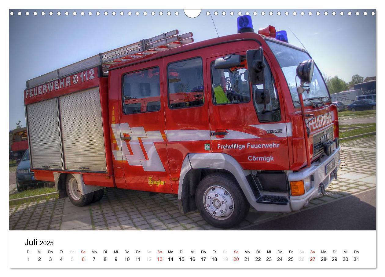 Bild: 9783435637539 | Feuerwehr im Bernburger Land (Wandkalender 2025 DIN A3 quer),...