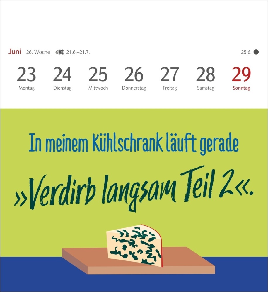 Bild: 9783840034190 | Der fette Vogel bricht den Ast Postkartenkalender 2025 -...