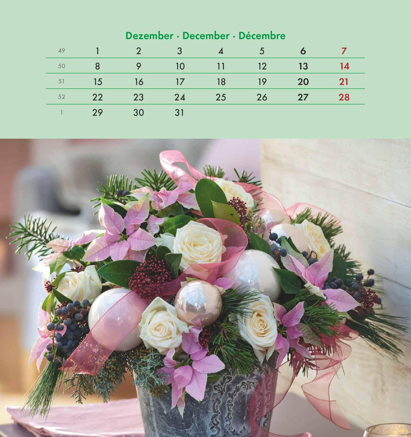 Bild: 4251732342289 | Blumengrüße 2025 - Postkartenkalender 16x17 cm - Blumen - zum...