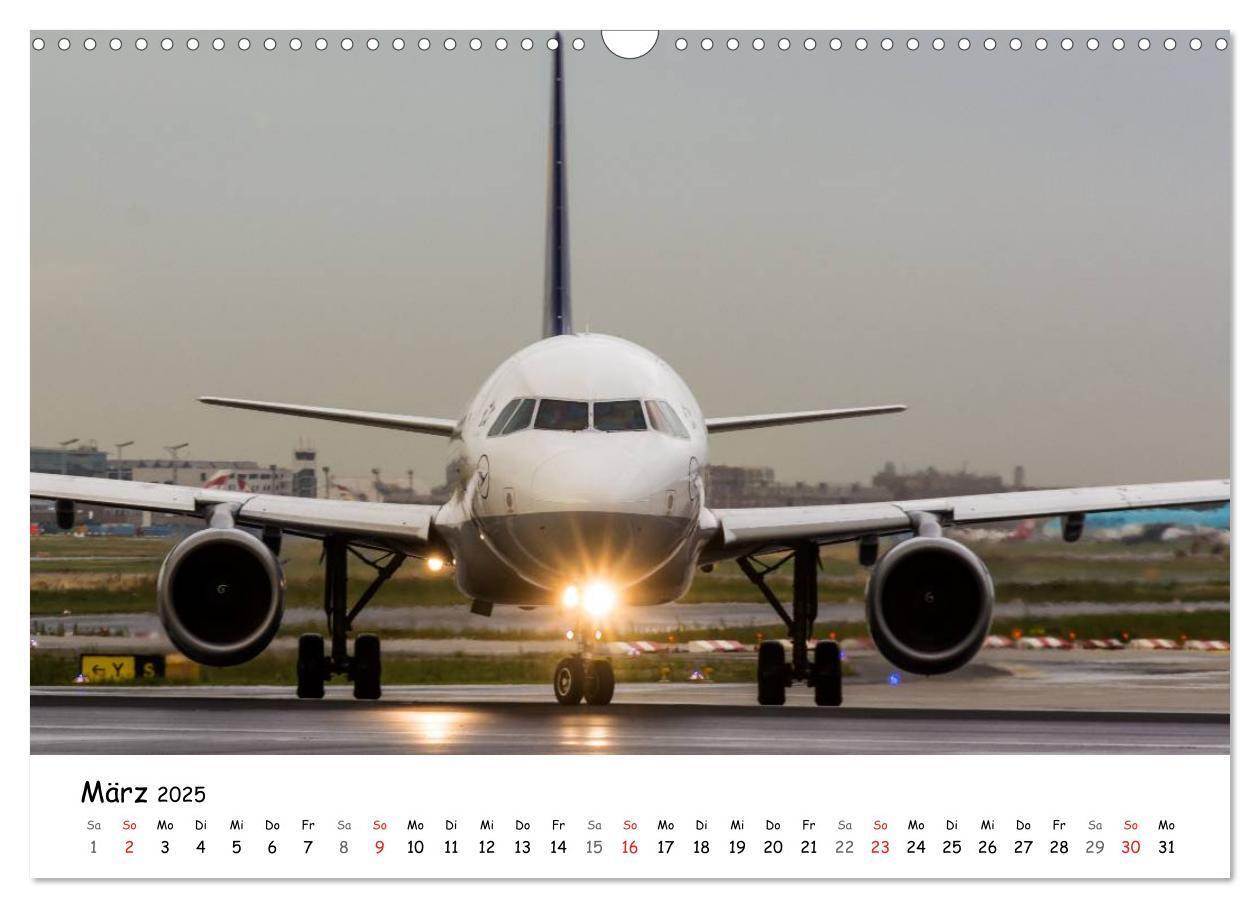 Bild: 9783435778409 | Airliners in Frankfurt (Wandkalender 2025 DIN A3 quer), CALVENDO...