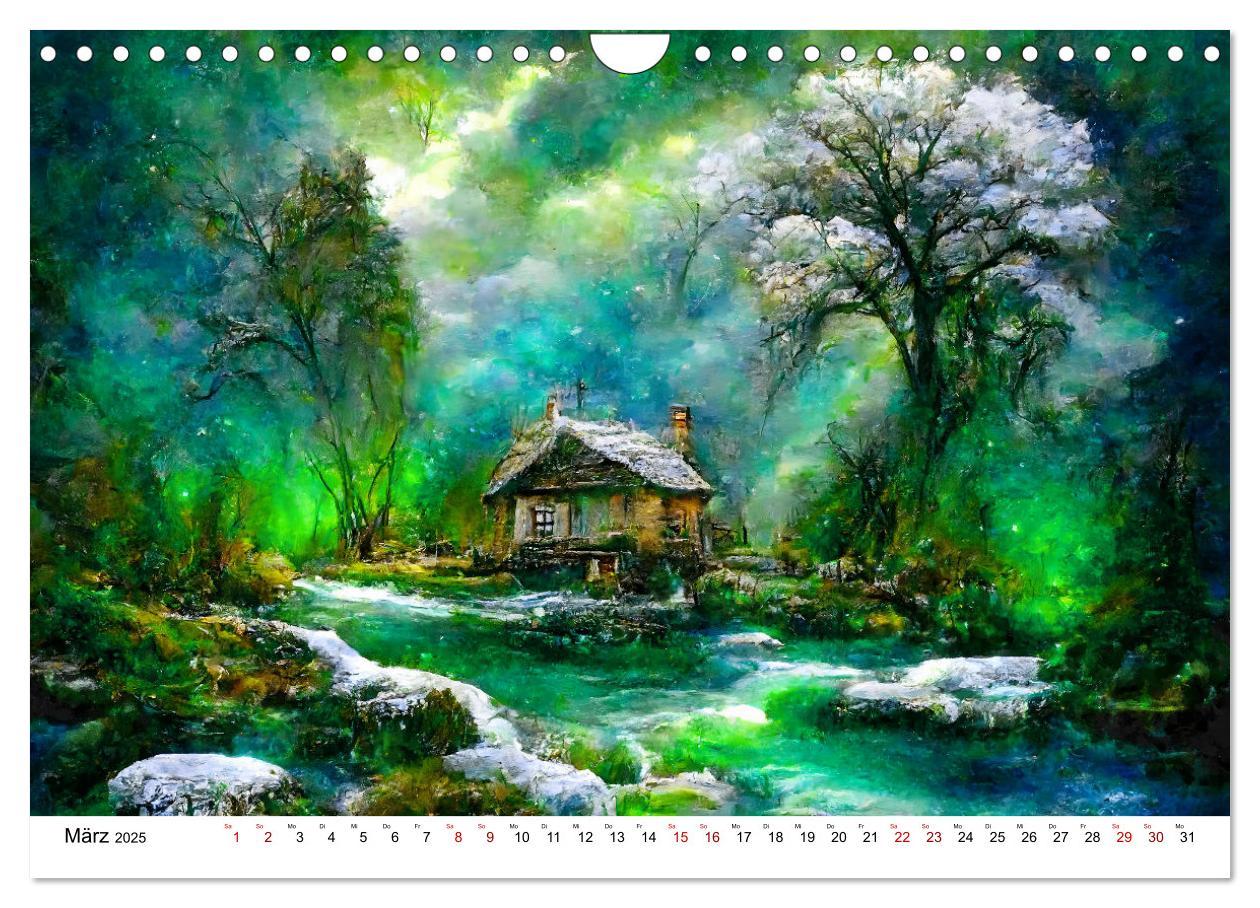 Bild: 9783383934599 | Fantasie Cottages - Ein Jahr durch die Märchenwelt (Wandkalender...