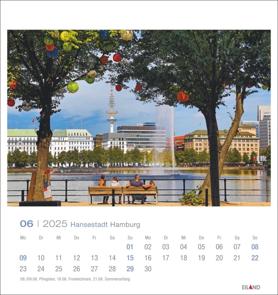 Bild: 9783964023261 | Hansestadt Hamburg Postkartenkalender 2025 | Kalender | Spiralbindung