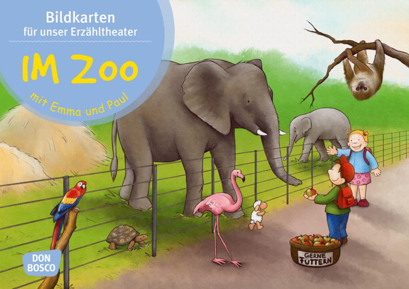 Cover: 4260179515927 | Im Zoo mit Emma und Paul. Kamishibai Bildkartenset. | Monika Lehner