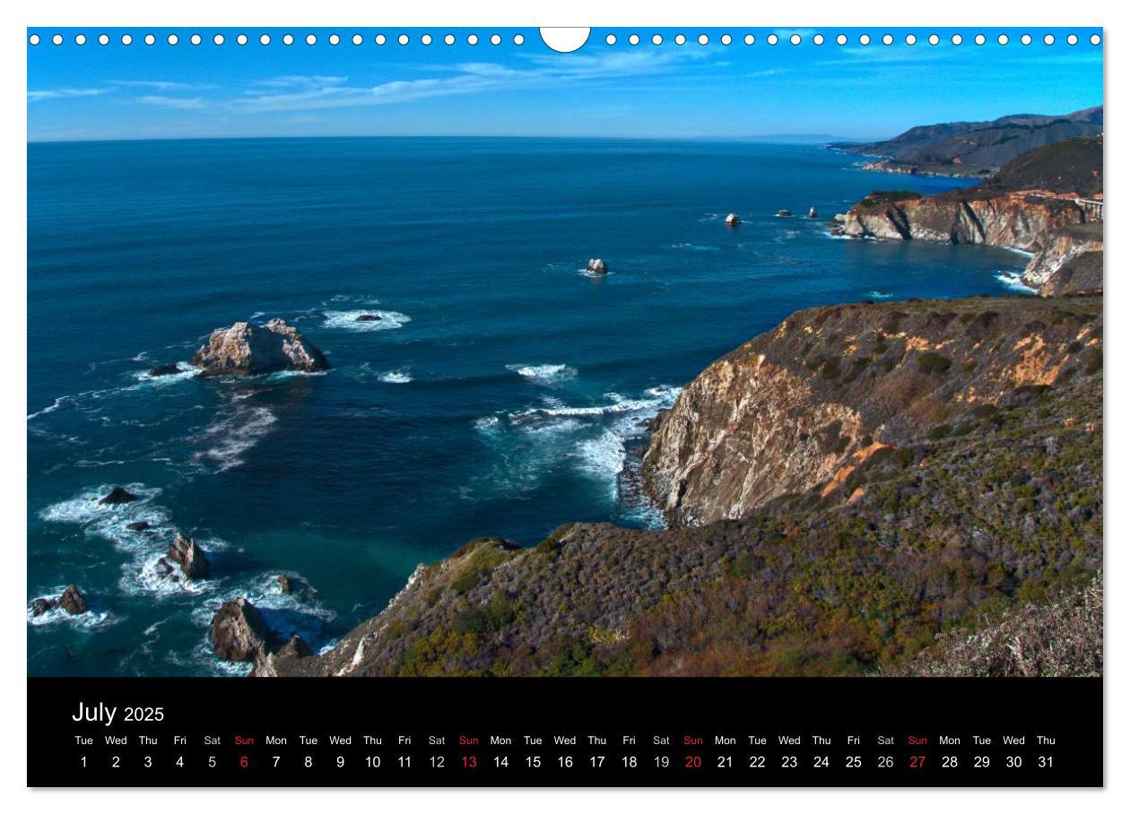 Bild: 9781325962259 | California Coasline (Wall Calendar 2025 DIN A3 landscape), CALVENDO...