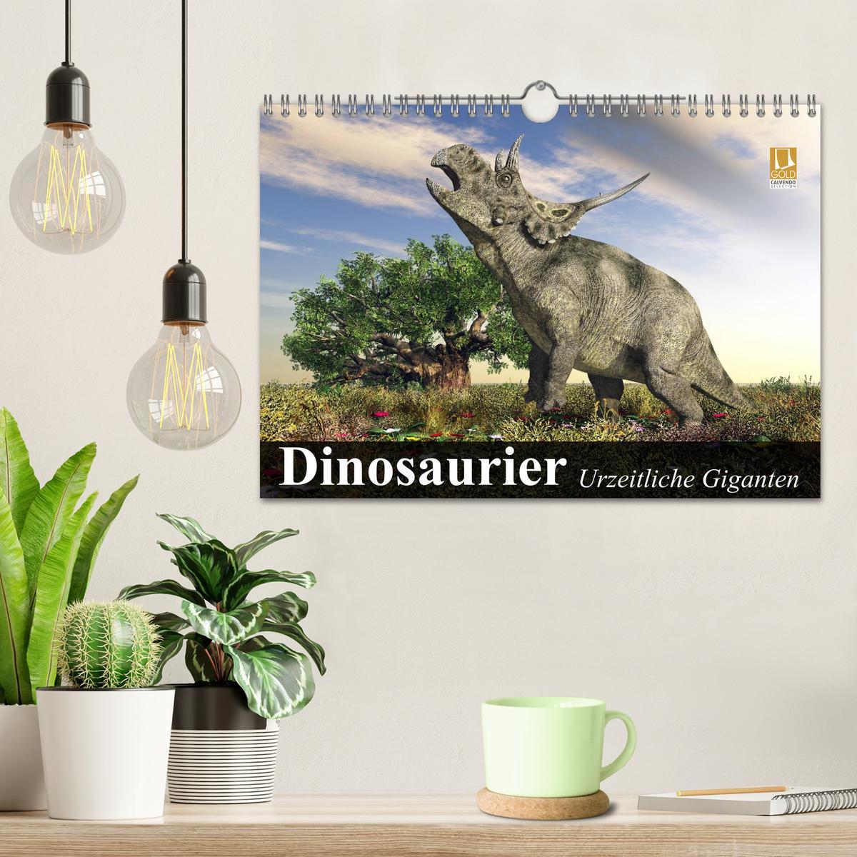 Bild: 9783435568208 | Dinosaurier. Urzeitliche Giganten (Wandkalender 2025 DIN A4 quer),...