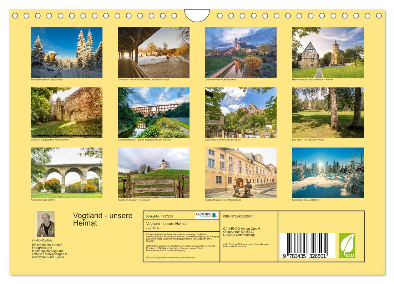 Bild: 9783435326501 | Vogtland - unsere Heimat (Wandkalender 2025 DIN A4 quer), CALVENDO...