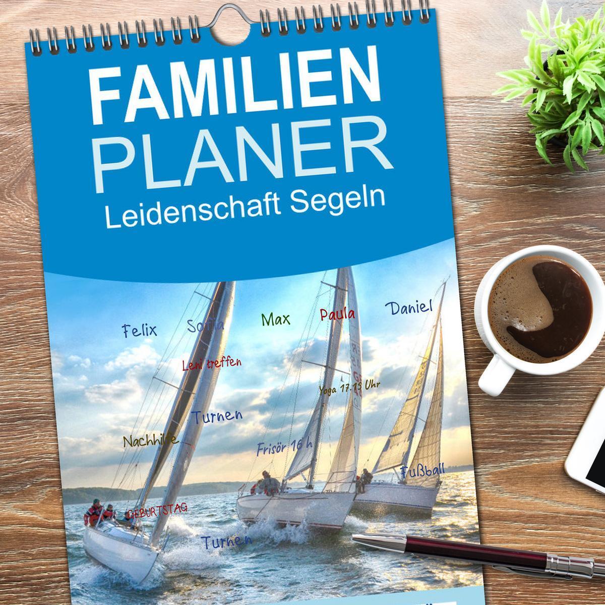 Bild: 9783457115299 | Familienplaner 2025 - Leidenschaft Segeln mit 5 Spalten...