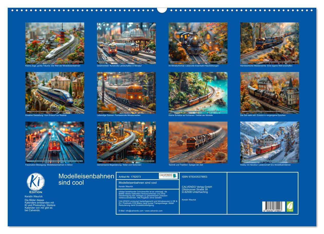 Bild: 9783435379903 | Modelleisenbahnen sind cool (Wandkalender 2025 DIN A2 quer),...