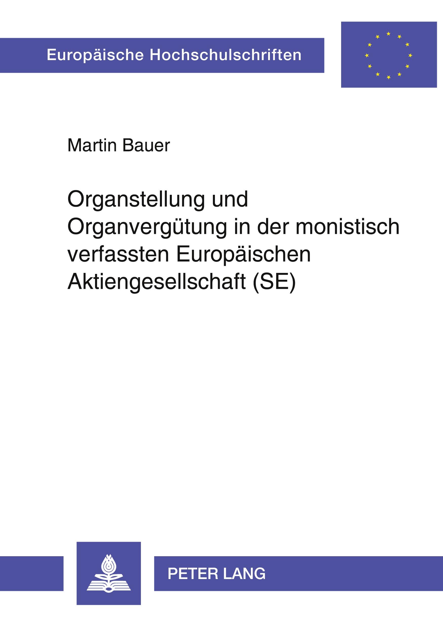 Cover: 9783631577455 | Organstellung und Organvergütung in der monistisch verfassten...