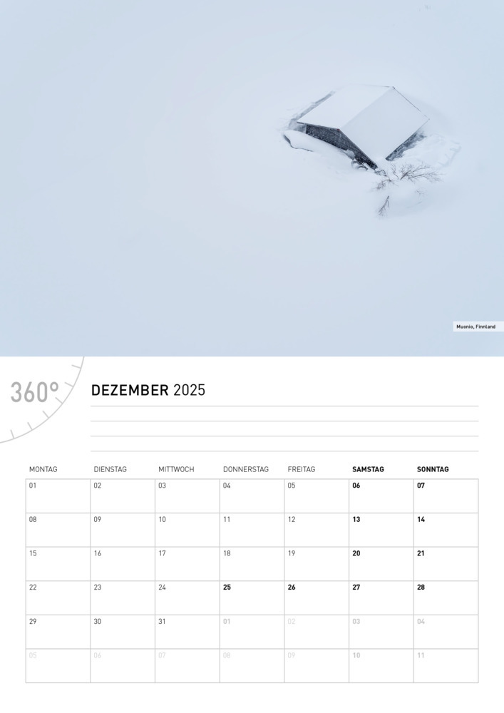 Bild: 9783968555805 | 360° Europas Hoher Norden Broschürenkalender 2025 | Kalender | 28 S.