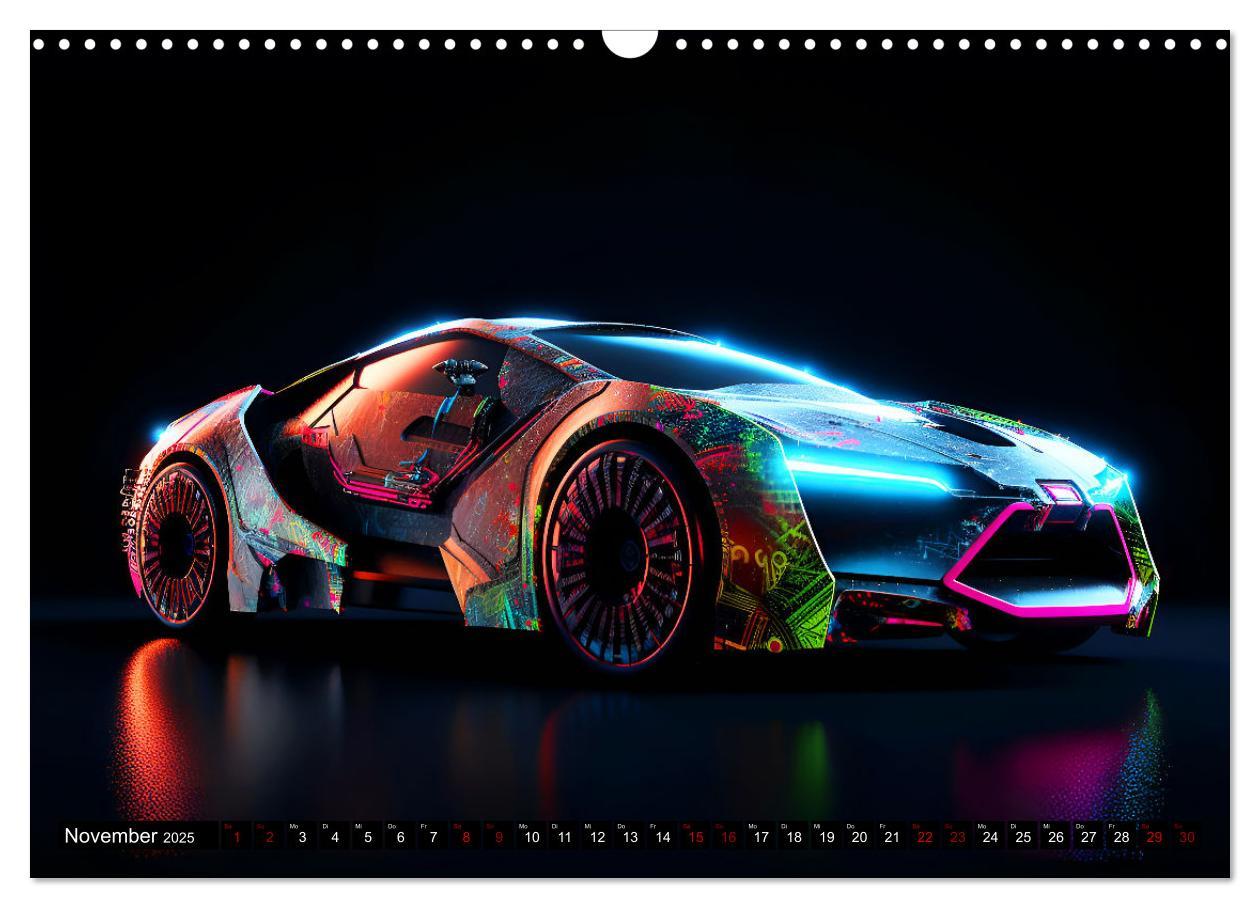 Bild: 9783383908538 | Future Vision Cars-Studio Art (Wandkalender 2025 DIN A3 quer),...