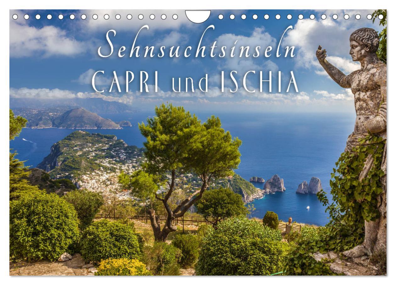 Cover: 9783435458424 | Sehnsuchtsinseln Capri und Ischia (Wandkalender 2025 DIN A4 quer),...