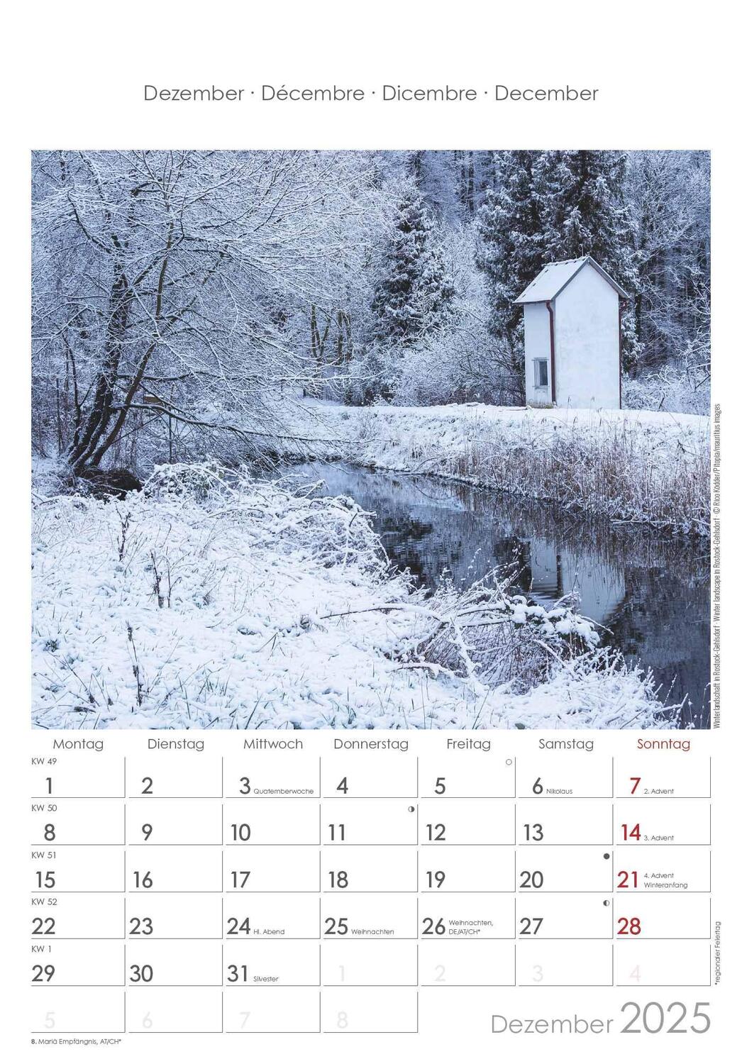 Bild: 4251732341169 | Mecklenburg-Vorpommern 2025 - Bild-Kalender 23,7x34 cm -...