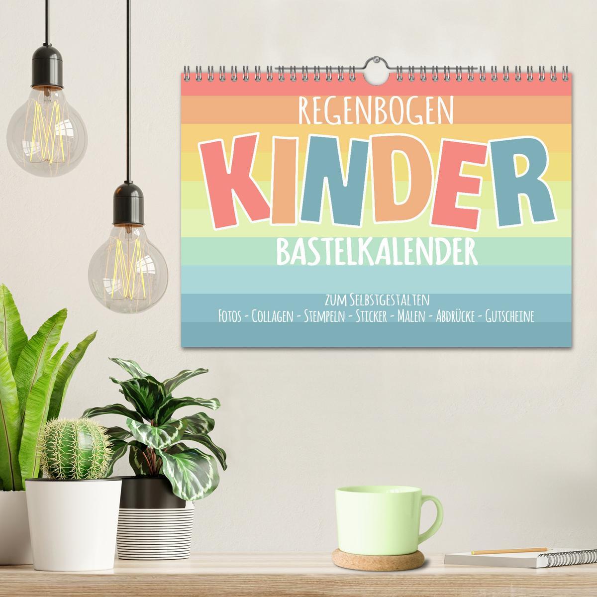 Bild: 9783435227723 | Regenbogen Kinder Bastelkalender - Zum Selbstgestalten - DIY...