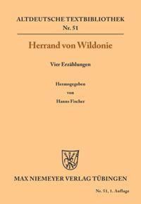 Cover: 9783110982350 | Vier Erzählungen | Herrand Von Wildonie | Taschenbuch | ISSN | X