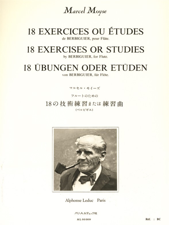 Cover: 9790046203091 | 18 Exercises ( Berbiguer ) | Marcel Moyse | Buch | Alphonse Leduc