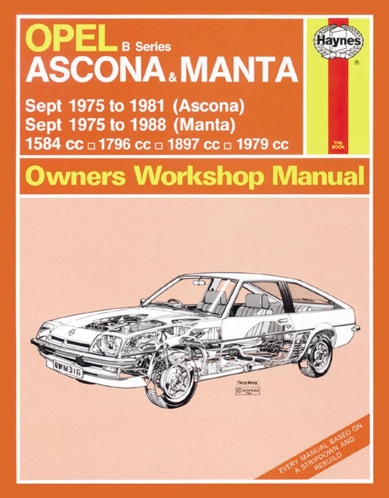 Cover: 9780857336132 | Opel Ascona &amp; Manta (B Series) (Sept 75 - 88) Haynes Repair Manual