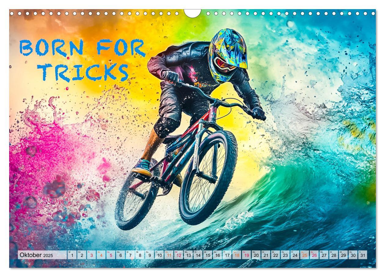 Bild: 9783457184851 | BMX - Coole Slogans (Wandkalender 2025 DIN A3 quer), CALVENDO...