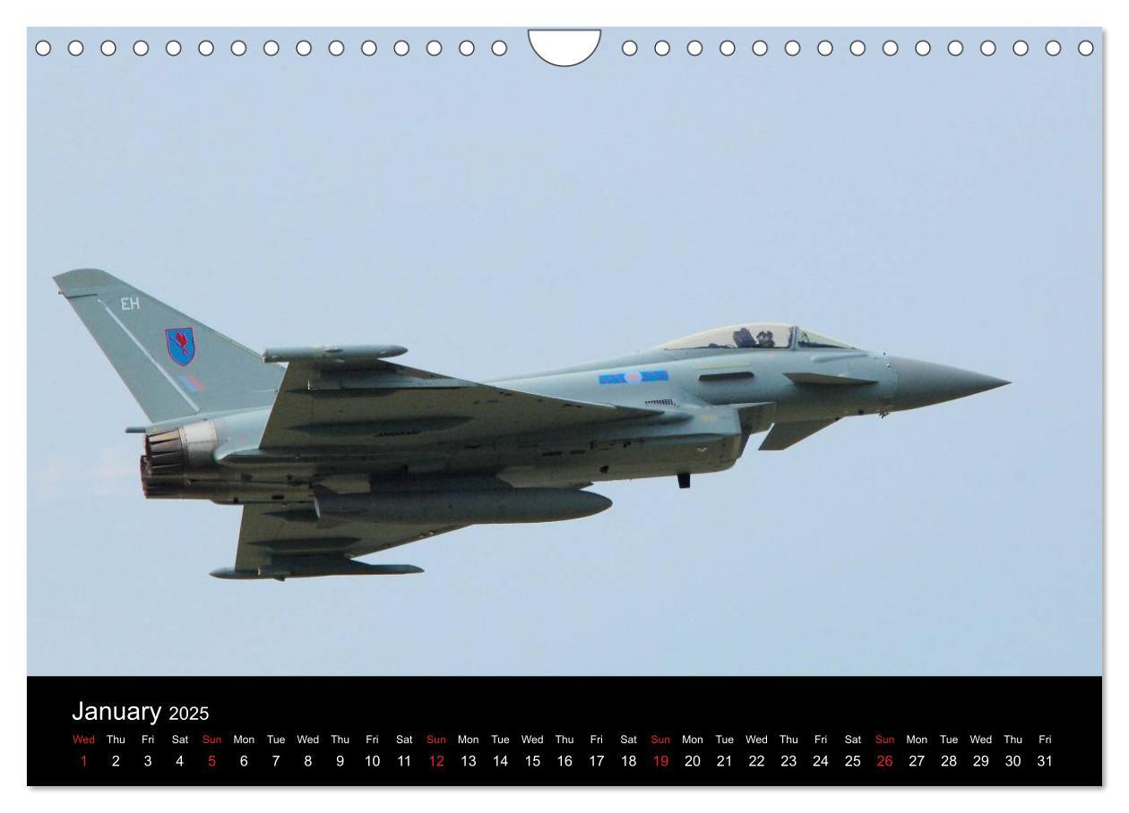 Bild: 9781325954308 | The Mighty Eurofighter Typhoon (Wall Calendar 2025 DIN A4...