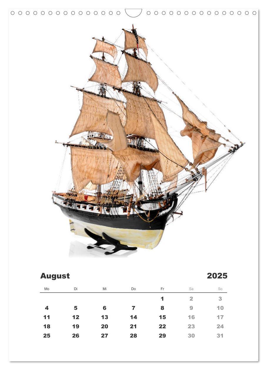 Bild: 9783435961580 | Historische Segelschiffe - Modellbau (Wandkalender 2025 DIN A3...